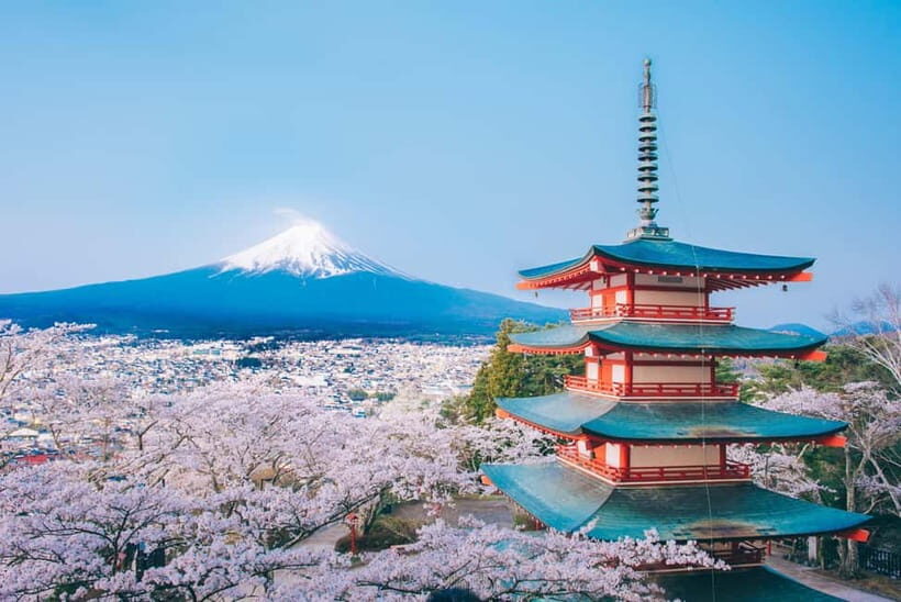 From Tokyo: Must-Visit Mount Fuji Highlight Full-Day Tour - Arakurayama Sengen Park and Chureito Pagoda: The Classic View With Real Steps