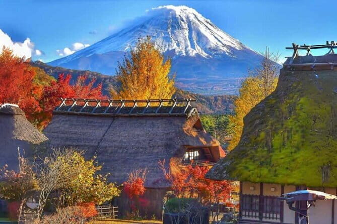 Mount Fuji Day Tour:Lake Kawaguchi, HealingVillage,Oshino Hakkai - Arakurayama Sengen Park: your first Mount Fuji viewpoint