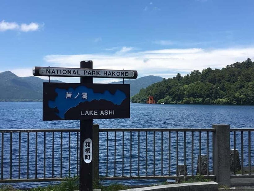 Mt Fuji Hakone/Enoshima Tour:Optional Ropeway/Lake Ashi Boat - Hakone Shrine Photo Stop: The Torii Moment by the Water